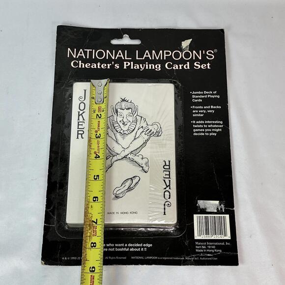 National Lampoons Cheaters Playing Card Set 1993 Jumbo Deck Extremely Rare NEW - Picture 13 of 15